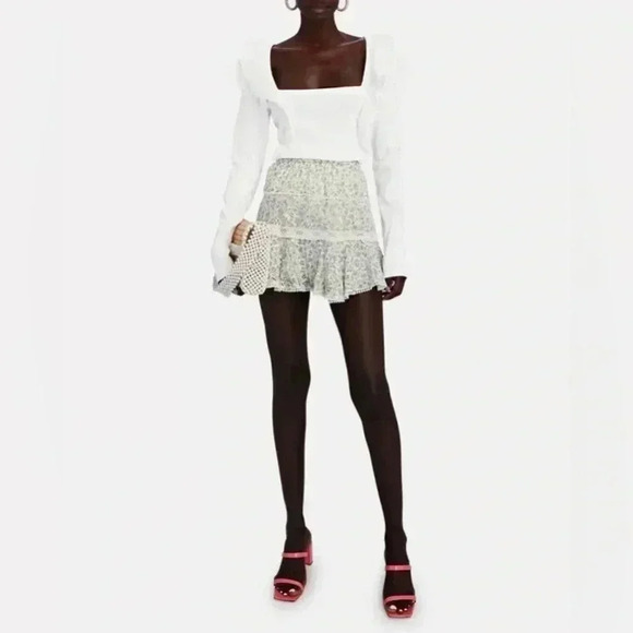 Veronica Beard Tops - VERONICA BEARD - Gidea Ruffled Poplin Top NWOT